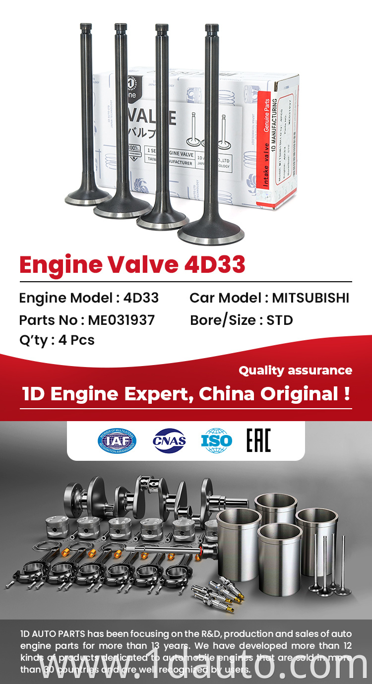 MITSUBISHI 4D33 Engine Valves 